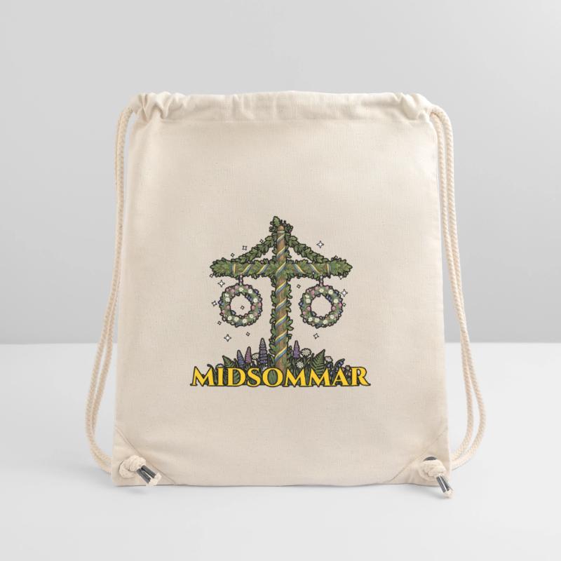 Litha Pagan Summer Solstice Midsummer Midsommar Stanley/Stella Recycled Gym Bag