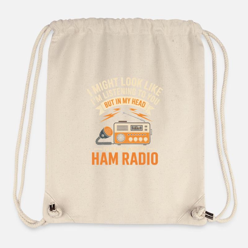 Amateurfunk Tagträume Tee - Stanley/Stella recycelter Gym Bag - Naturweiß