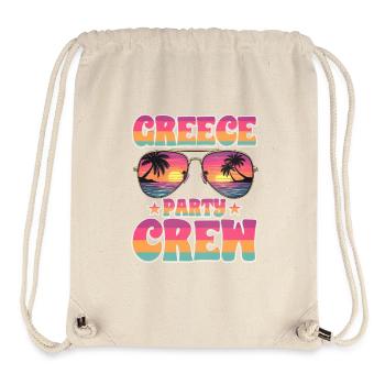 Équipe du parti grec - Sac à cordon recyclé Stanley/Stella - blanc naturel - Devant