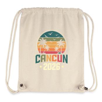 Cancun 2026 - Stanley/Stella recycelter Gym Bag - Naturweiß - Vorne