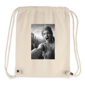 Artemis-Selfie mit einem Hirsch - Stanley/Stella recycelter Gym Bag - Naturweiß - Vorne