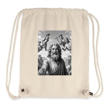 Zeus Selfie mit den Göttern - Stanley/Stella recycelter Gym Bag - Naturweiß - Vorne