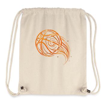Funkelnder Basketball - Basketball Fan Bsketballer - Stanley/Stella recycelter Gym Bag - Naturweiß - Vorne
