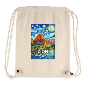 Zion Nationalpark, Utah Sternennacht - Stanley/Stella recycelter Gym Bag - Naturweiß - Vorne