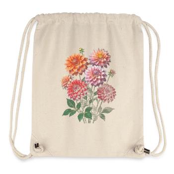 Bunte Dahlienblüten Kollektion - Stanley/Stella recycelter Gym Bag - Naturweiß - Vorne