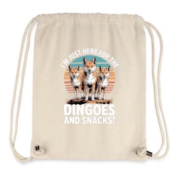 Dingo Australischer Wildhund Tierliebhaber Design - Stanley/Stella recycelter Gym Bag - Naturweiß - Vorne