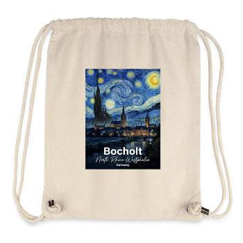 Bocholt Germany Starry Night - Stanley/Stella Recycled Gym Bag - natural - Front