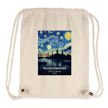Starry Night Wilhelmshaven Germany - Stanley/Stella Recycled Gym Bag - natural - Front