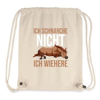 Reiten Pferdeliebhaber Reiterhof Pferde - Stanley/Stella recycelter Gym Bag - Naturweiß - Vorne