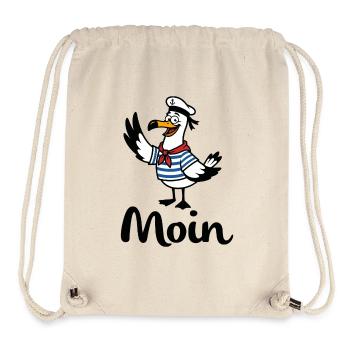 Möwe Moin Matrose - Stanley/Stella recycelter Gym Bag - Naturweiß - Vorne