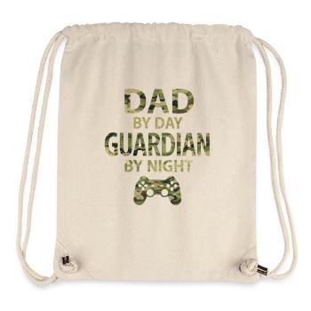 Dad Day Guardian Night Gaming Gamer - Stanley/Stella Recycled Gym Bag - natural - Front