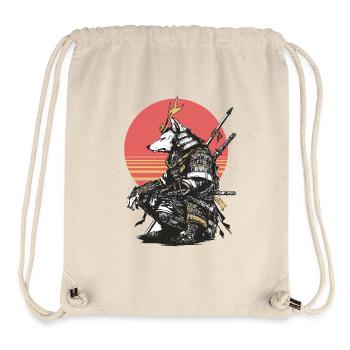 Wolf Samurai in Sunset Armor - Stanley/Stella Recycled Gym Bag - natural - Front