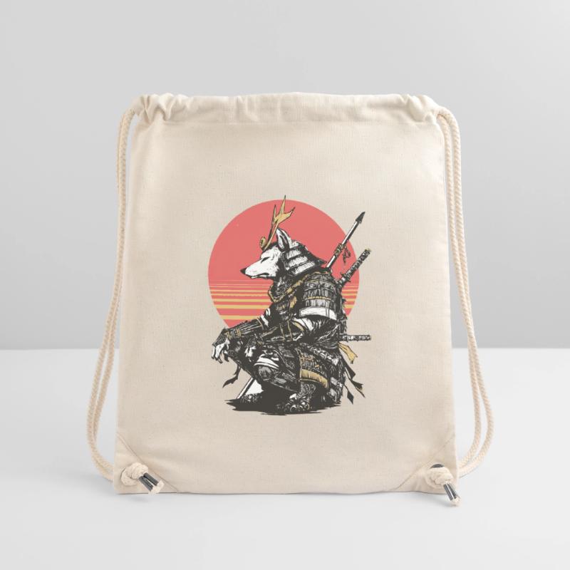 Wolf Samurai in Sunset Armor Stanley/Stella Recycled Gym Bag