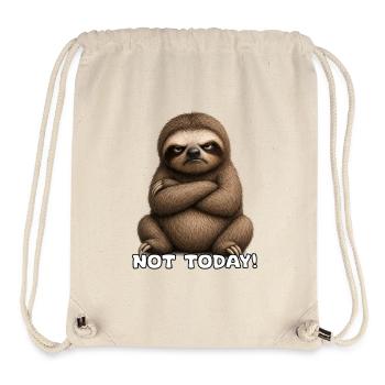 Not Today Sloth Attitude - Stanley/Stella Recycled Gym Bag - natural - Front