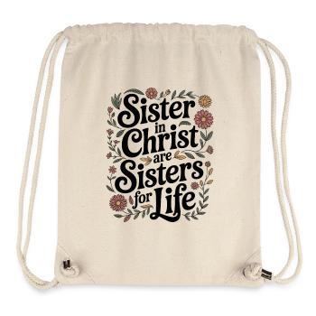 Christliche Schwester in Christus fürs Leben - Stanley/Stella recycelter Gym Bag - Naturweiß - Vorne