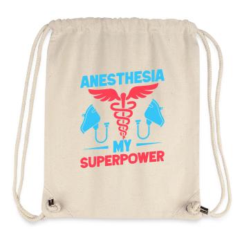 Anesthesiologist My Superpower Anesthesia - Stanley/Stella Recycled Gym Bag - natural - Front