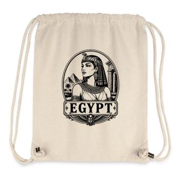 Cleopatra Egypt Königin Nil Pyramiden - Stanley/Stella Recycled Gym Bag - natural - Front