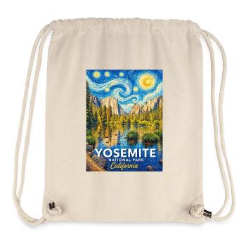 Parc national de Yosemite, Californie - Sac à cordon recyclé Stanley/Stella - blanc naturel - Devant