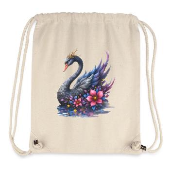Fantasie-Blumenschwan - Stanley/Stella recycelter Gym Bag - Naturweiß - Vorne