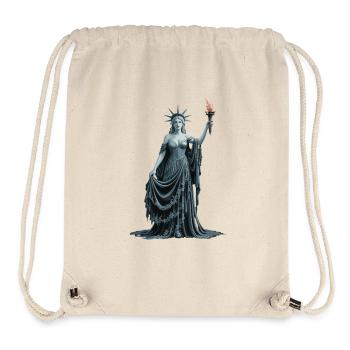 Liberty Goddess Statue of Liberty Fantasy Lady - Stanley/Stella Recycled Gym Bag - natural - Front