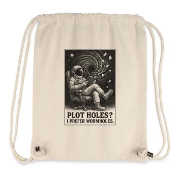 Plot holes? Dear wormholes | Sci-Fi - Stanley/Stella Recycled Gym Bag - natural - Front