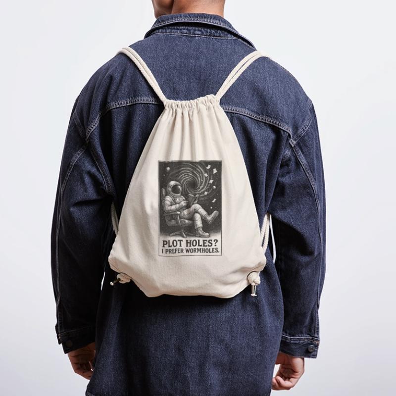 Plotlöcher? Lieber Wurmlöcher | Sci-Fi Stanley/Stella recycelter Gym Bag