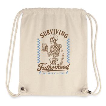 Surviving Fatherhood Beer Dad Shirt - Stanley/Stella Recycled Gym Bag - natural - Front