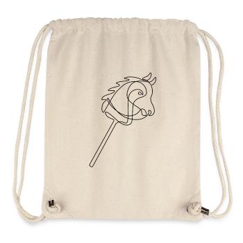 Hobby Horsing | Reiten | Sport | Geschenk - Stanley/Stella recycelter Gym Bag - Naturweiß - Vorne