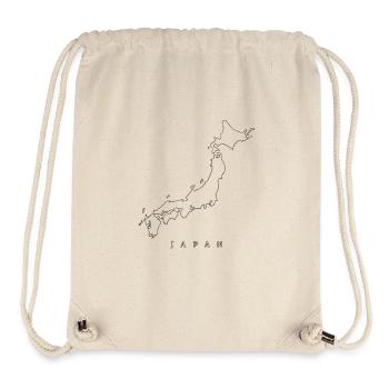 Japan Land  - Stanley/Stella recycelter Gym Bag - Naturweiß - Vorne