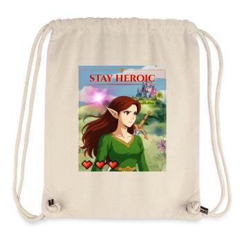 Stay Heroic - Stanley/Stella Recycled Gym Bag - natural - Front