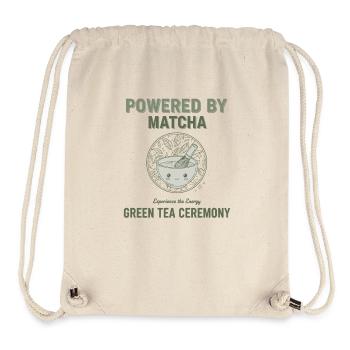 Angetrieben von Matcha-Grüntee-Zeremonie-Liebhaber - Stanley/Stella recycelter Gym Bag - Naturweiß - Vorne
