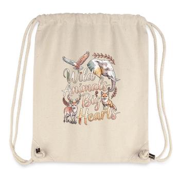 Wildlife Vet Wild Animals Big Hearts Animal Lover - Stanley/Stella Recycled Gym Bag - natural - Front