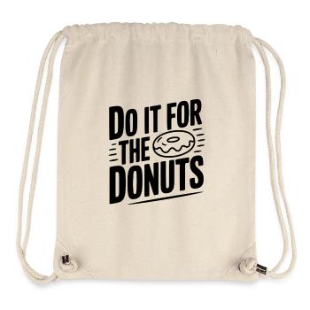 Faites-le pour les beignets - Sac à cordon recyclé Stanley/Stella - blanc naturel - Devant