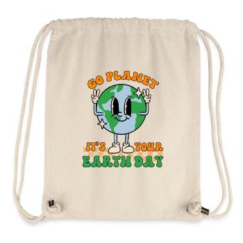 Go Planet Earth Day Cheer - Stanley/Stella recycelter Gym Bag - Naturweiß - Vorne