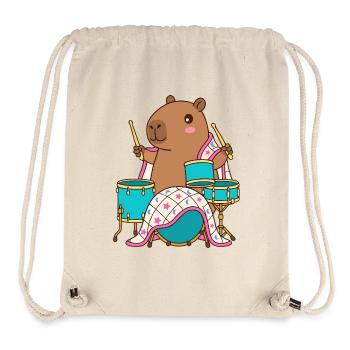 Drumming Capybara Parade - Little Drummer - Stanley/Stella Recycled Gym Bag - natural - Front
