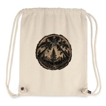 Moonlit Forest Circle - Stanley/Stella Recycled Gym Bag - natural - Front