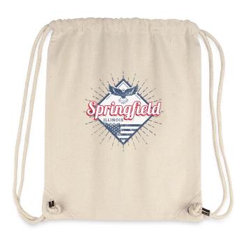 Springfield City, Illinois, United States, USA - Stanley/Stella Recycled Gym Bag - natural - Front
