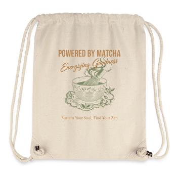 Angetrieben von Matcha Energizing Goodness Zen Tea - Stanley/Stella recycelter Gym Bag - Naturweiß - Vorne