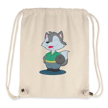 Wolf Bowling Bowling Ball Sport - Sac à cordon recyclé Stanley/Stella - blanc naturel - Devant