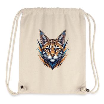 Wildcat in neon style - Stanley/Stella Recycled Gym Bag - natural - Front