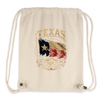 Texas Flag Pride: Stark & Free - Stanley/Stella Recycled Gym Bag - natural - Front