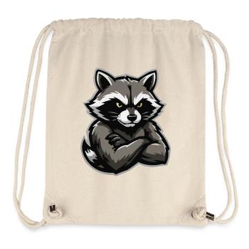 Interlaced raccoon charm - Stanley/Stella Recycled Gym Bag - natural - Front