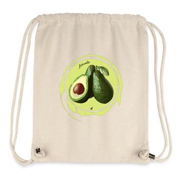 Illustration d’avocat dans un cercle - Sac à cordon recyclé Stanley/Stella - blanc naturel - Devant