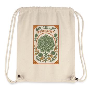 Resiliente Sukkulente | Pflanzen - Stanley/Stella recycelter Gym Bag - Naturweiß - Vorne