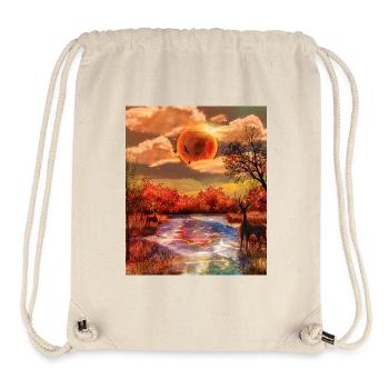 Surrealer Herbst in Estuario - Stanley/Stella recycelter Gym Bag - Naturweiß - Vorne