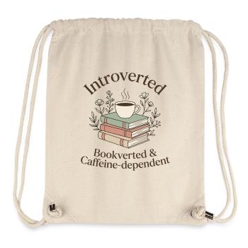 Introvert Books Coffee Bookworm - Stanley/Stella Recycled Gym Bag - natural - Front