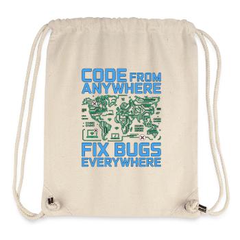 Remote Developer Code From Anywhere Remote Tech - Stanley/Stella Recycled Gym Bag - natural - Front