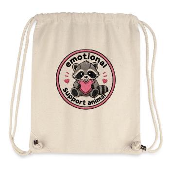 Kuscheltier-Waschbär Herzmotiv - Stanley/Stella recycelter Gym Bag - Naturweiß - Vorne