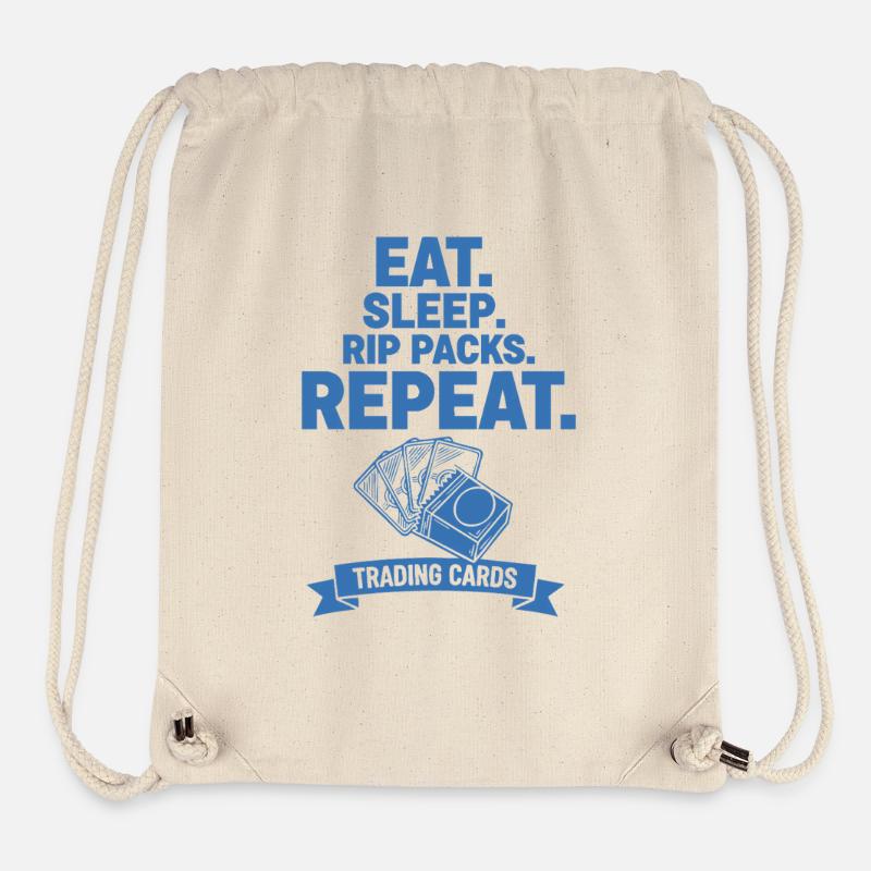 Booster de cartes à collectionner Eat Sleep Rip Packs Répéter - Sac à cordon recyclé Stanley/Stella - blanc naturel