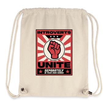 Introverts unite - Stanley/Stella Recycled Gym Bag - natural - Front